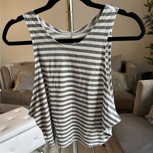 Nike Dri Fit tank top white and green size small